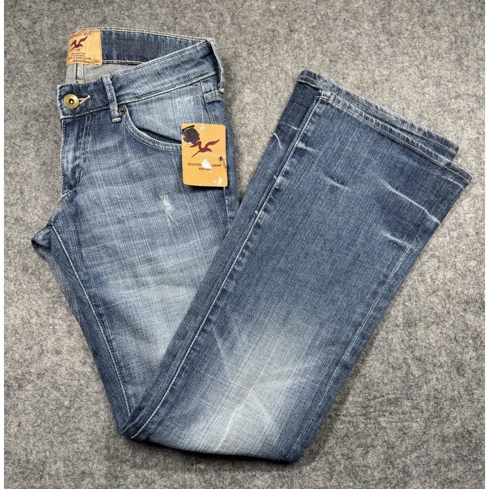 Authentic Northwest Blue Jeans Womens 29 Blue Distressed Bootcut Western‎